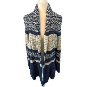 BCBGMAXAZRIA Shadia Textured Jacquard Long Cardigan Duster XXS - Med